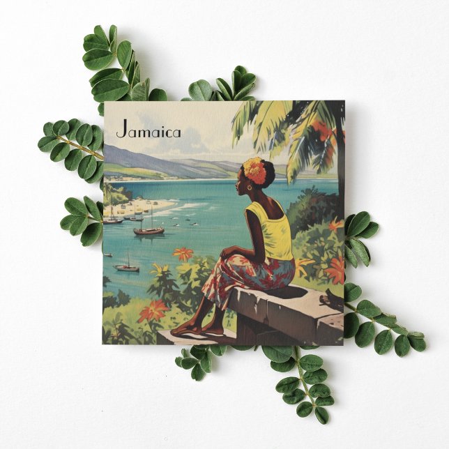 Vintage Travel Poster Jamaican woman  (Creator Uploaded)