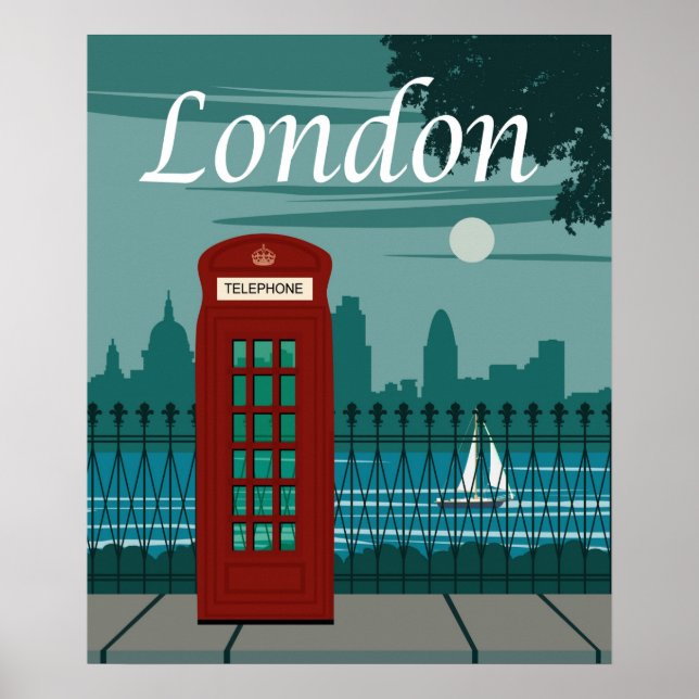 Vintage Travel Poster London (Front)