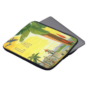 Vintage Travel Poster, Los Angeles, California Laptop Sleeve