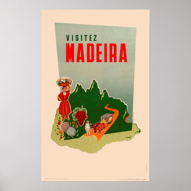Vintage Travel Poster - Madeira (Front)