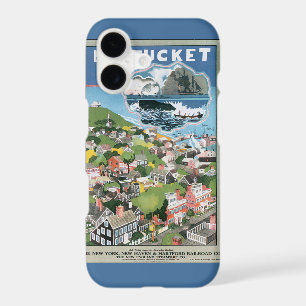 Vintage Travel Poster, Map of Nantucket Island, MA