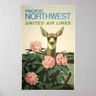 Vintage Travel Poster - North West United States