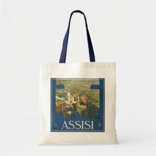 Vintage Travel Poster Of Assisi, Italy Tote Bag