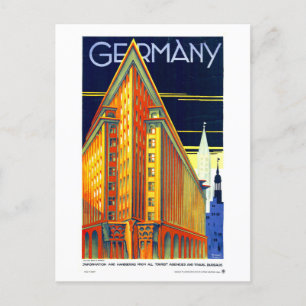 Vintage Travel Poster of Germany Postcard