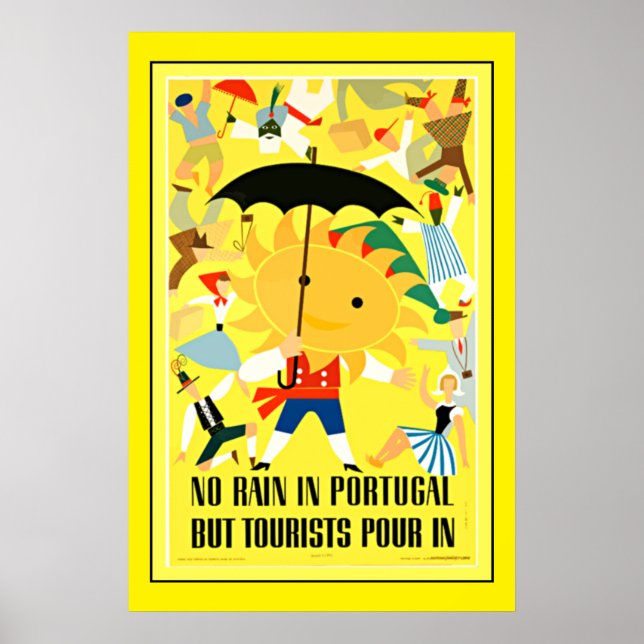 Vintage travel poster, Portugal Poster (Front)