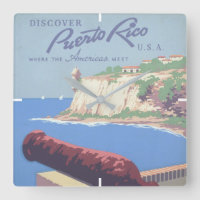 Vintage Travel Poster Promoting Puerto Rico