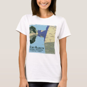 Vintage Travel Poster Showing Fort Marion T-Shirt