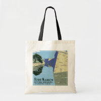 Vintage Travel Poster Showing Fort Marion