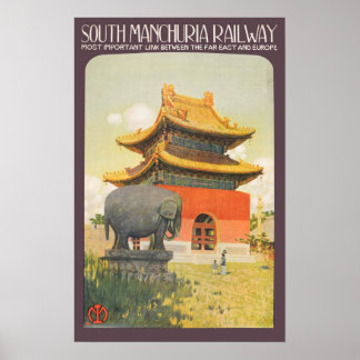 Vintage Travel Poster - South Manchuria