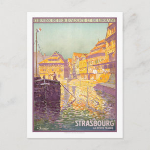 Vintage Travel Poster,Strasbourg Postcard