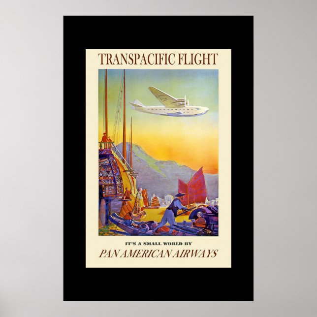 Vintage Travel Poster Transpacific (Front)