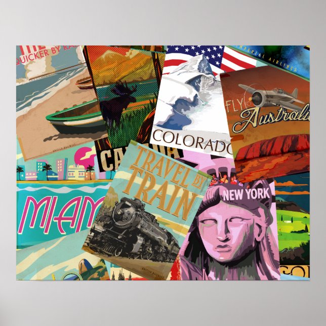 Vintage Travel Posters (Front)