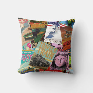 Vintage Travel Posters Cushion