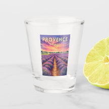 Vintage Travel Provence France Lavender Sunset