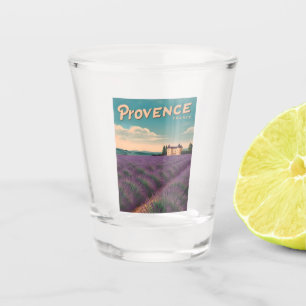 Vintage Travel Provence France Retro Scenic Shot Glass