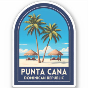 Vintage Travel Punta Cana Dominican Republic Retro