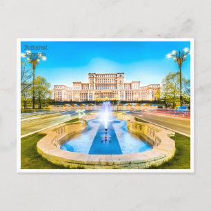 vintage travel retro bucharest Romania Roumanie  Postcard