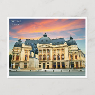 vintage travel retro bucharest Romania Roumanie  Postcard