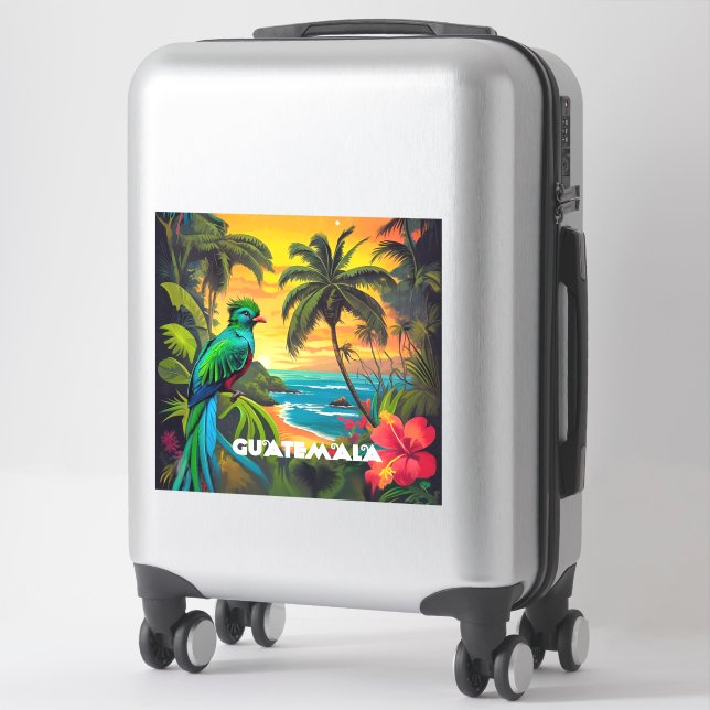 Vintage Travel Retro Guatemala (Suitcase)