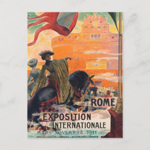 Vintage travel Rome Italy - Postcard