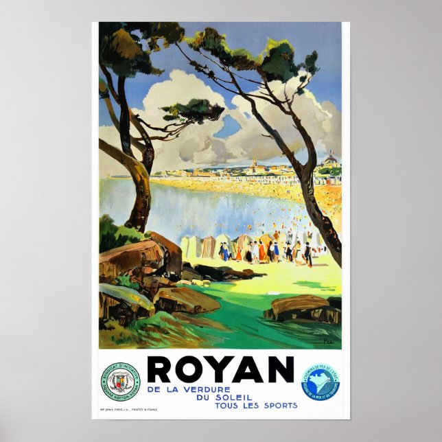 Vintage Travel - Royan- France Poster (Front)