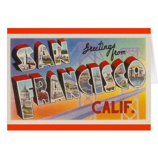 Vintage Travel San Francisco (Front Horizontal)