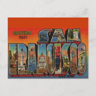 Vintage Travel San Francisco Postcard