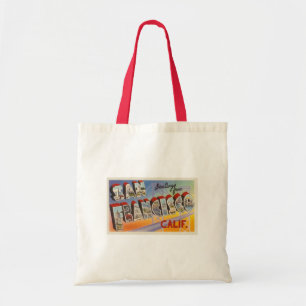 Vintage Travel San Francisco Tote Bag