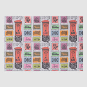 Vintage Travel/Stamps  Tissue Paper
