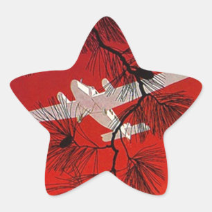 Vintage Travel Stickers Plane Aeroplane Prop FW Re