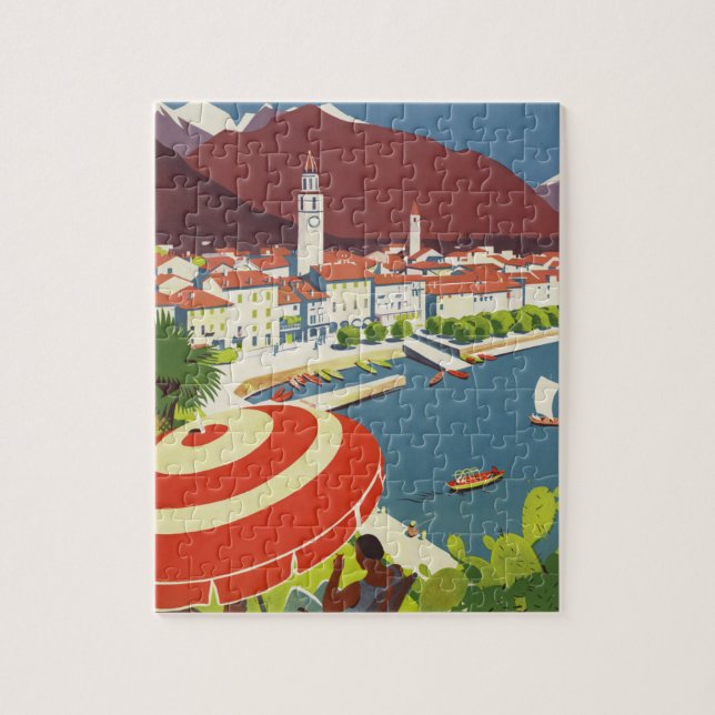 Vintage Travel Switzerland Jigsaw Puzzle (Vertical)