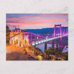 vintage travel Taoyuan Taiwan vacation city Postcard