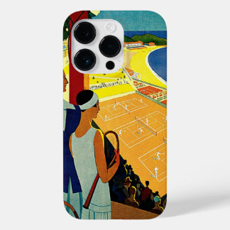 Vintage Travel, Tennis, Sports, Monte Carlo Monaco Case-Mate iPhone 14 Pro Case