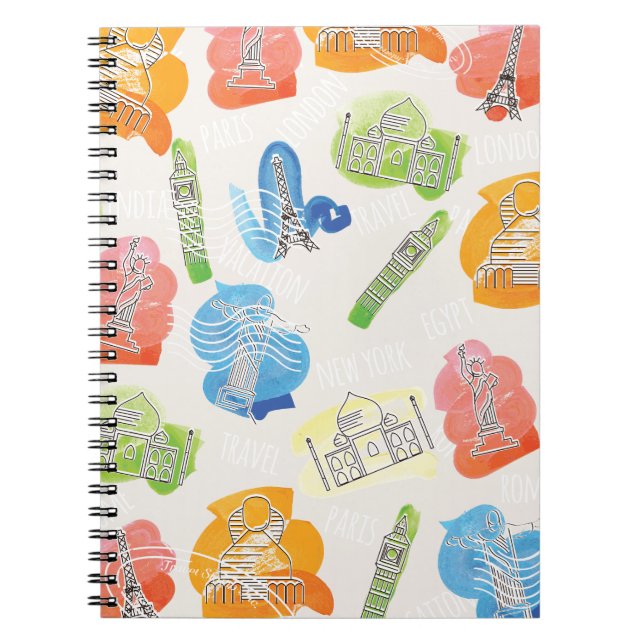 Vintage Travel Tickets Notebook (Front)