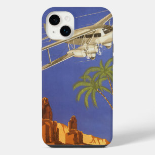 Vintage Travel to Cairo, Eygpt, Biplane Aeroplane iPhone Case