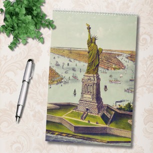 Vintage Travel Train Ships & More Fun 12 Month Calendar