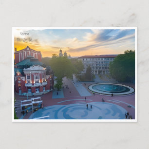 vintage travel varna bulgaria CITY Bulgarie retro Postcard