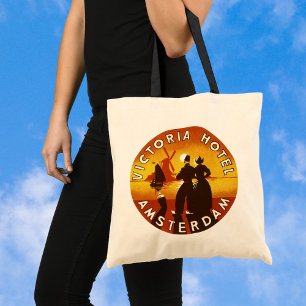 Vintage Travel, Victoria Hotel, Amsterdam, Holland Tote Bag