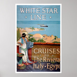 Vintage travel,White Star Line Poster