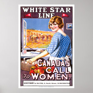 Vintage travel,White Star Line Poster