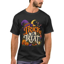 Vintage Treat or Trick Script for Men's T-shirts