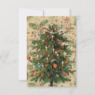 Vintage Tree Christmas Card