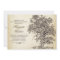 vintage tree old aged rehearsal dinner invitations