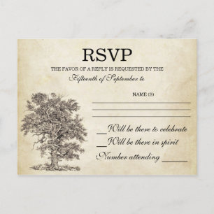 vintage tree old RSVP postcards