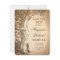 vintage tree old rustic save the date cards