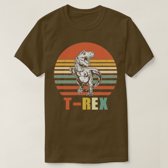 Vintage TRex Distressed Dinosaur T-Shirt (Design Front)