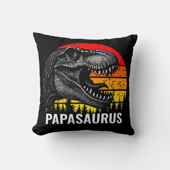 Vintage Trex Papasaurus Cushion (Front)