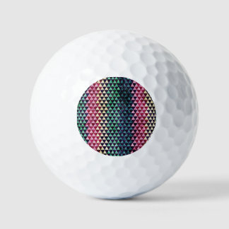Vintage Triangle Geometric Seamless Pattern Golf Balls