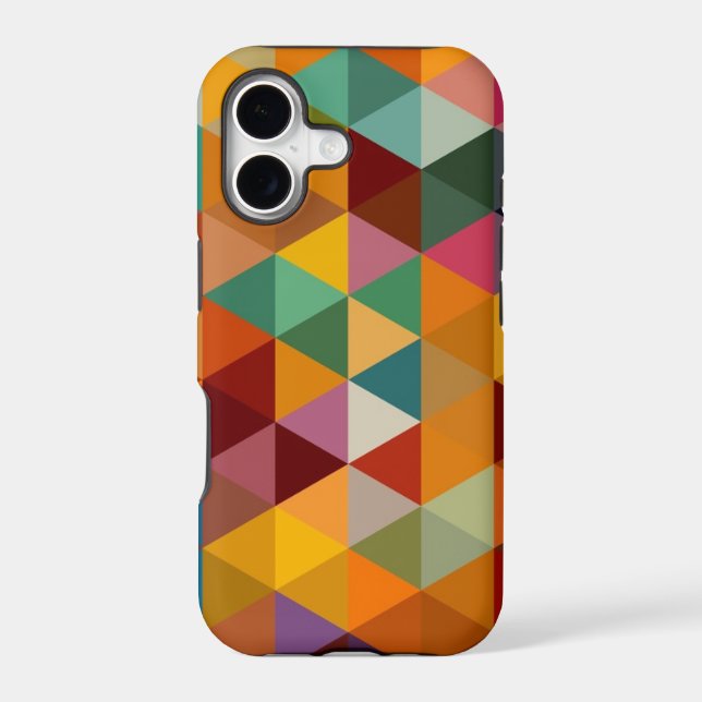 Vintage Triangles Pattern Background. (Back)