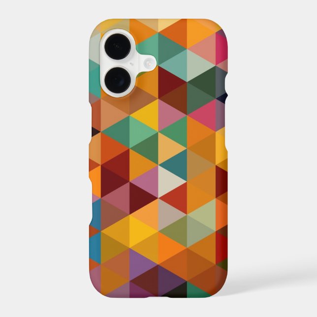 Vintage Triangles Pattern Background. (Back)
